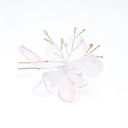 Handmade Hair Pin (Organza Flowers & Pearl Beads)